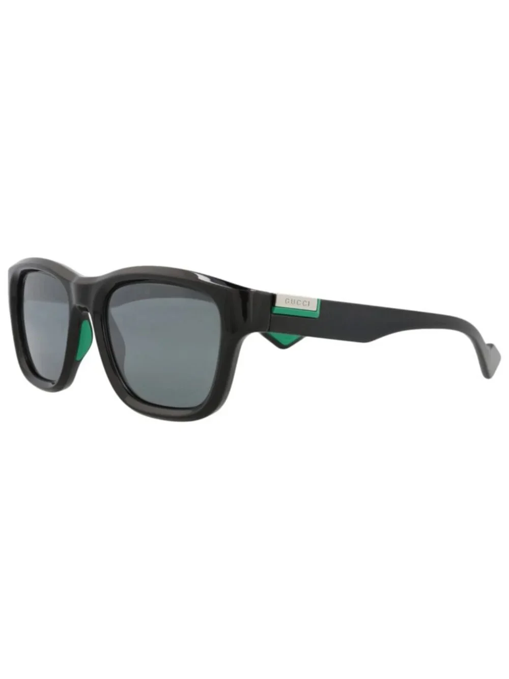 New Gucci Women's Sunglasses Square Rectangle Injection Frame Mens Black Black